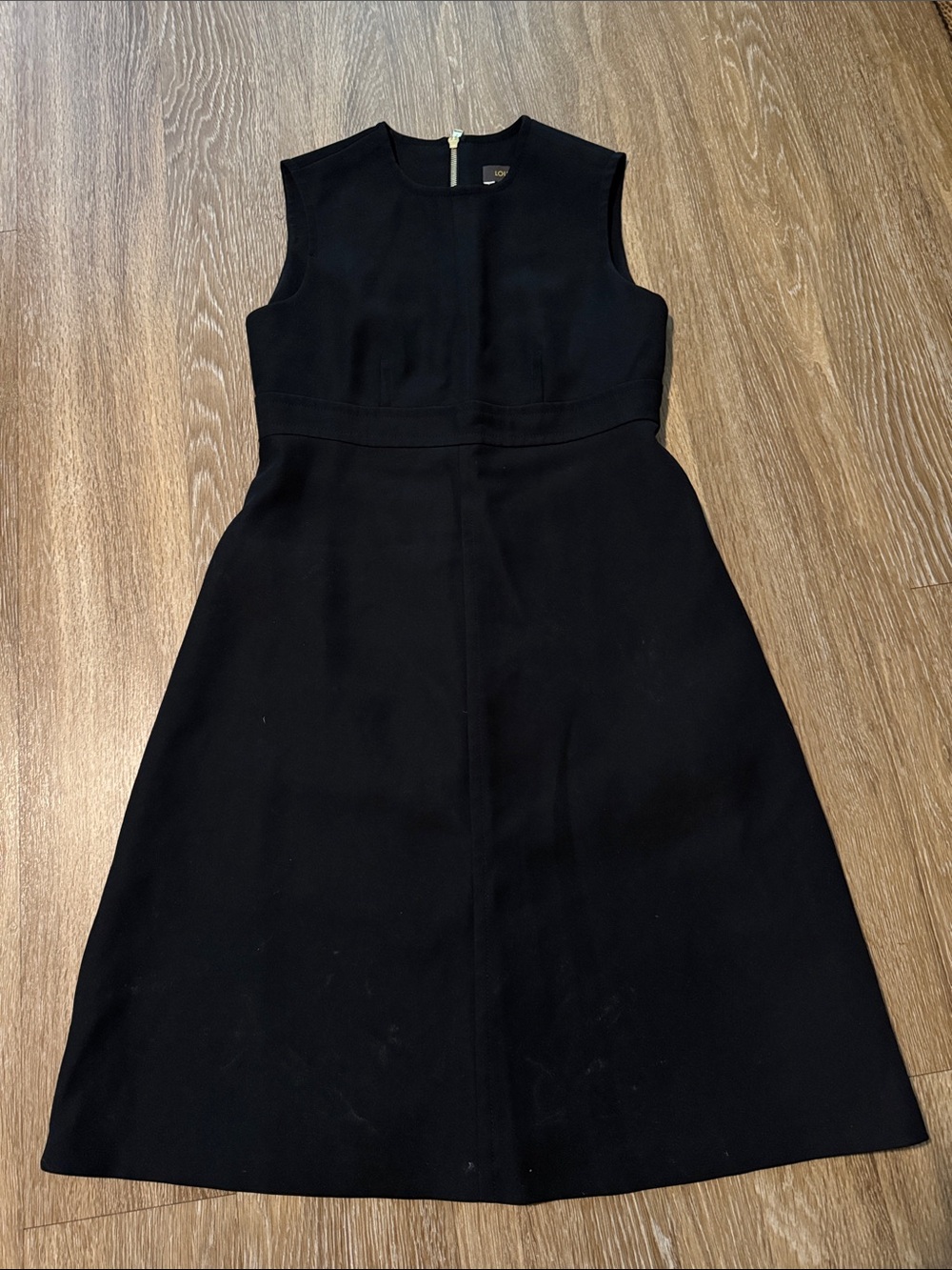 Louis Vuitton Uniformes Black Sleeveless A-Line Dress